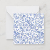 Carte De Correspondance Aquarelle Chinoiserie Bow rouge Topio (Dos)