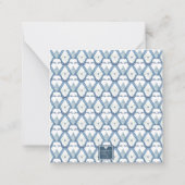 Carte De Correspondance Aquarelle Chinoiserie Ginger Jar Monogram Crest (Dos)