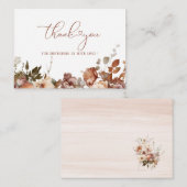 Carte De Correspondance Aquarelle Chute d'amour Chaussure nuptialeCarte de (Devant / Derrière)