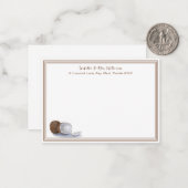 Carte De Correspondance Aquarelle Coconuts Papeterie personnalisée (Devant/Arrière en situation)