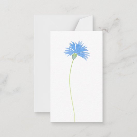 Carte De Correspondance Aquarelle Cornflower (Devant)