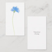 Carte De Correspondance Aquarelle Cornflower (Devant / Derrière)
