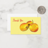 Carte De Correspondance Aquarelle de fruit jaune perruque (Devant/Arrière en situation)