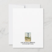 Carte De Correspondance Aquarelle du phare de Cape Hatteras (Dos)