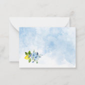 Carte De Correspondance Aquarelle Elegant Main Squeeze Douche nuptiale (Dos)