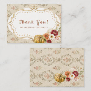 Carte De Correspondance Aquarelle élégante Automne Tombez amoureux automne