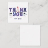 Carte De Correspondance Aquarelle Espace extra-atmosphérique (Devant / Derrière)