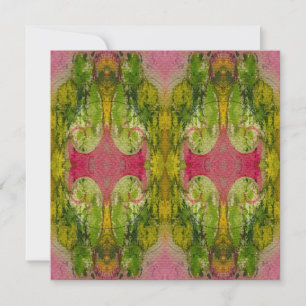 Carte De Correspondance Aquarelle Et Encre Art Impressionniste Abstrait