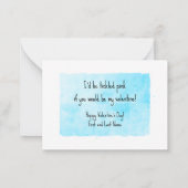 Carte De Correspondance Aquarelle Flamant Rose École Saint-Valentin (Dos)