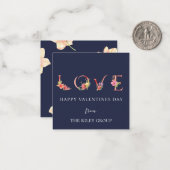 Carte De Correspondance Aquarelle FLEUR Amour (Devant/Arrière en situation)