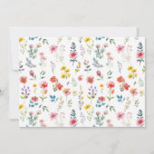 Carte De Correspondance Aquarelle Fleur sauvage printemps été (Dos)