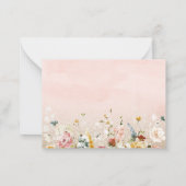 Carte De Correspondance Aquarelle fleurs bébé en fleurs merci bébé s (Dos)