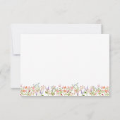 Carte De Correspondance Aquarelle Florale Bee personnalisée (Dos)