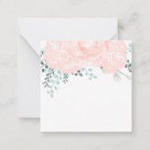 Carte De Correspondance Aquarelle florale délicate (Dos)