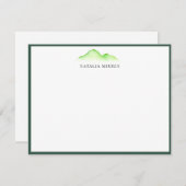 Carte De Correspondance Aquarelle Iles (Devant / Derrière)