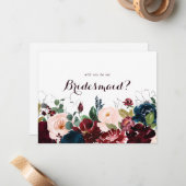 Carte De Correspondance Aquarelle Illustré Automne Proposition de la serva (Devant/Arrière en situation)