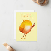 Carte De Correspondance Aquarelle jaune mignon (Devant/Arrière en situation)