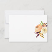 Carte De Correspondance Aquarelle Merci Floral (Dos)