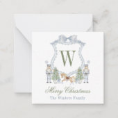 Carte De Correspondance Aquarelle Monogramme Cimier initial Cadeau Cimier (Devant)