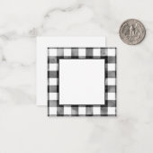 Carte De Correspondance Aquarelle noire et blanche plissée (Devant/Arrière en situation)