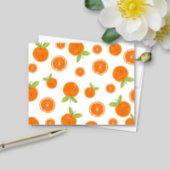 Carte De Correspondance Aquarelle Oranges Agrumes