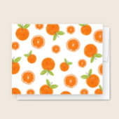 Carte De Correspondance Aquarelle Oranges Agrumes