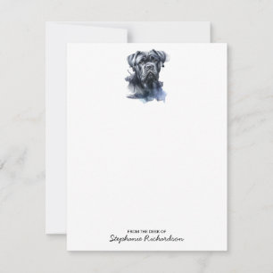 Carte De Correspondance Aquarelle personnalisée Cane Corso Dog