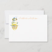 Carte De Correspondance Aquarelle Poisson Tropical Papier à lettres (Devant)