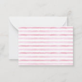 Carte De Correspondance Aquarelle rose Merci d'anniversaire (Dos)