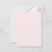 Carte De Correspondance Aquarelle rose monogramme Rose Floral (Dos)