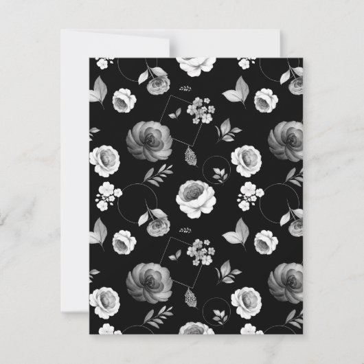 Carte De Correspondance Aquarelle Roses 33 (Devant)