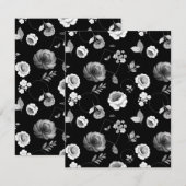 Carte De Correspondance Aquarelle Roses 33 (Devant / Derrière)