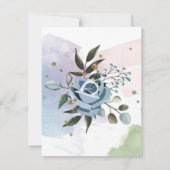 Carte De Correspondance Aquarelle Roses 5 (Dos)
