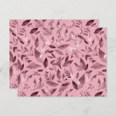 Carte De Correspondance Aquarelle tombée feuilles 3 (Devant / Derrière)