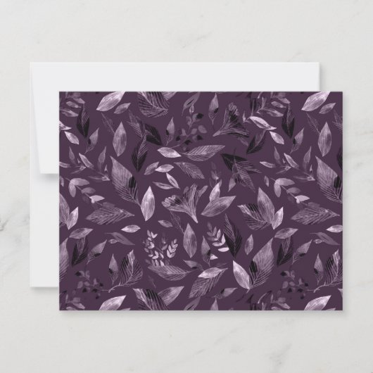 Carte De Correspondance Aquarelle tombée feuilles 7 (Devant)