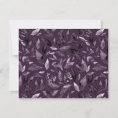 Carte De Correspondance Aquarelle tombée feuilles 7 (Dos)
