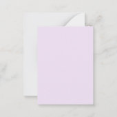 Carte De Correspondance Aquarelle violet Fleur sauvage Meadow (Dos)