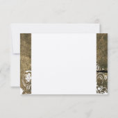 Carte De Correspondance Arbre Anneaux Shabby Dentelle merci notes (Dos)