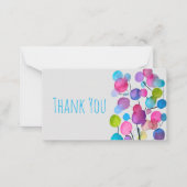 Carte De Correspondance Arbre d'art abstrait rose mignon (Devant)