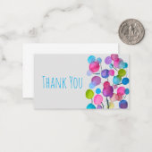 Carte De Correspondance Arbre d'art abstrait rose mignon (Devant/Arrière en situation)