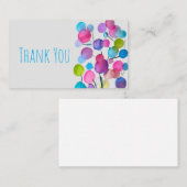 Carte De Correspondance Arbre d'art abstrait rose mignon (Devant / Derrière)