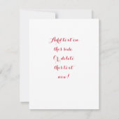 Carte De Correspondance Arbre de feutre cardiaque | Valentine | Romance |  (Dos)