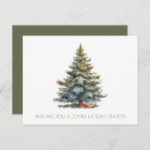 Carte De Correspondance Arbre de Noël de l'entreprise (Devant / Derrière)