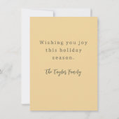 Carte De Correspondance Arbre de Noël Moderne Aquarelle Rustique Fêtes de  (Dos)