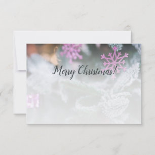 Carte De Correspondance Arbre de Noël Photo personnalisée Vœux de saison