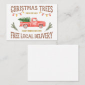 CARTE DE CORRESPONDANCE ARBRES DE NOËL (Devant / Derrière)