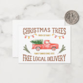 CARTE DE CORRESPONDANCE ARBRES DE NOËL (Devant/Arrière en situation)