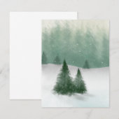 Carte De Correspondance Arbres d'hiver (Devant / Derrière)
