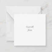 Carte De Correspondance Arbres enneigés bleu violet lavis aquarelle (Dos)