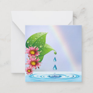 Carte De Correspondance Arc-en-ciel au bord du lac